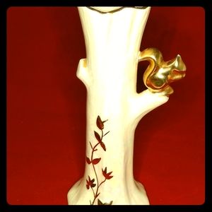 Vintage USONA Ceramic Lusterware Vase 22k trim